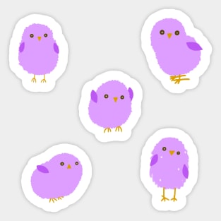 Guess Who Soggy Chick Sticker Pack (Purple) Sticker